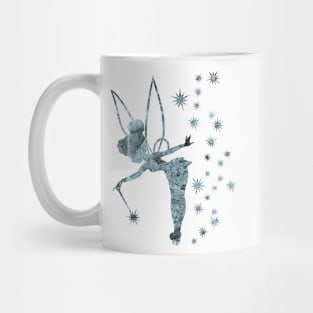 Blue Concrete Tinkerbell Ombre Sillhouette Mug